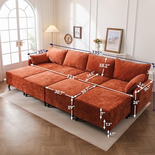Rexulqo 135'' Modular Sectional Sofa - Image 2