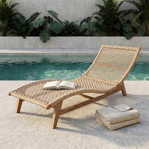 Christopher Knight Home Amalfi Acacia Wood Chaise Lounge Chair Outdoor by ChristopherKnightHome