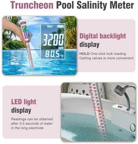 YINMIK Salt Meter for Pools Truncheon Salinity Tester for Pool & Spa - Image 3