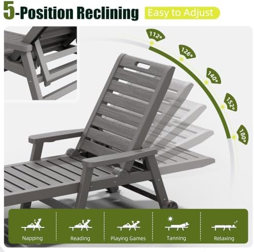 NUNU LAB Outdoor Chaise Lounge Chairs Set - Image 4