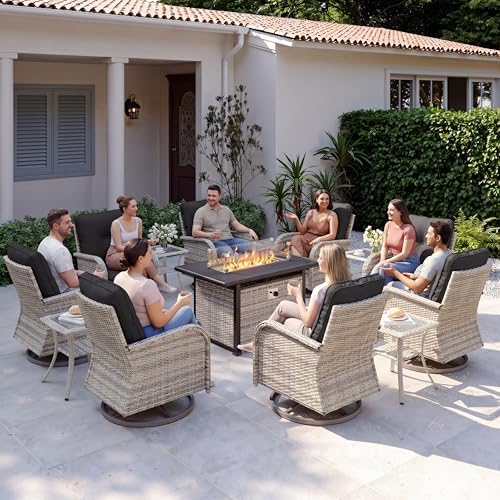 13Pcs Patio Rocking Swivel Chair by MuphyersPatioFurniture