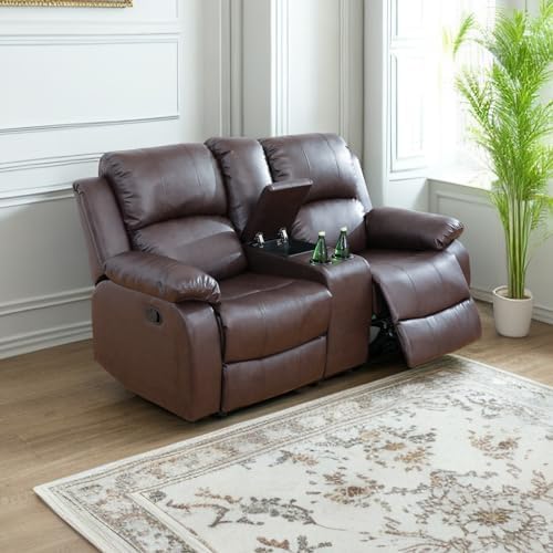 A Ainehome Living Room Furniture Set Leather Recliner Sofa Set Loveseat Chair by AAinehome