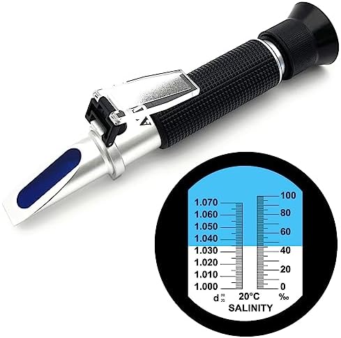 Salinity Refractometer for Aquarium Seawater Marine Fishkeeping by Hallocool