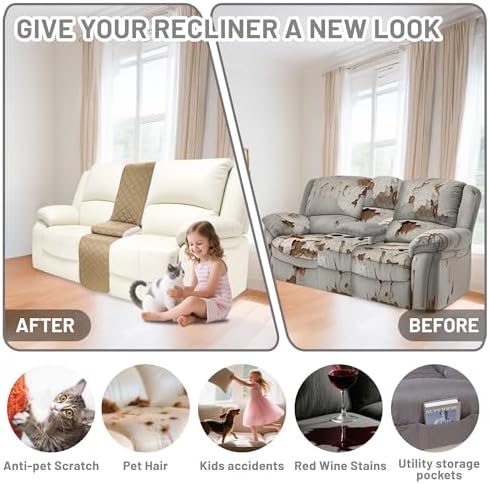 Sectional Reclining Couch Covers - Image 4