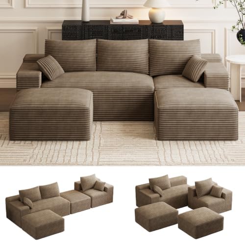 ONEMMLION 108" Oversized Cloud Boneless Couch Modular Sofas by ONEMMLION