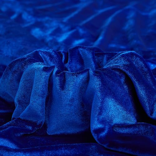 Royal Blue Velvet Fabric by The Yard, 1 Yard by MaiMaiSuan