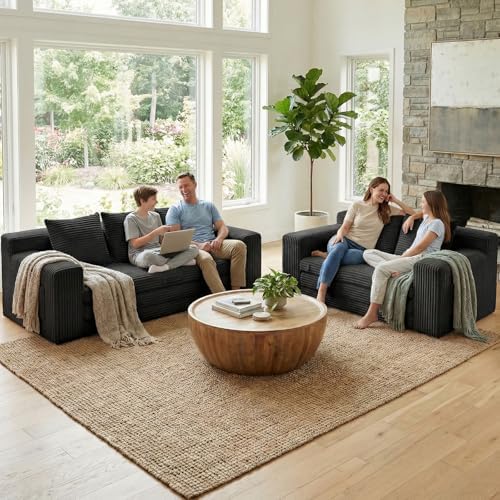 Boneless Couch, Boneless Loveseat Sleeper Sofa Bed – 3-in-1 Convertible Couch - Image 2