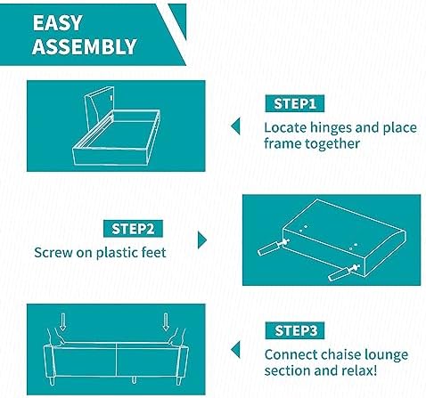 BALUS 78" Living Room Sofa Set, 3 Seater Sofa - Image 6