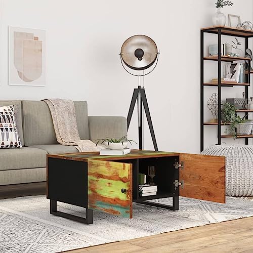Rustic Reclaimed Wood Coffee Table, Modern Living Room Centerpiece, - Image 4
