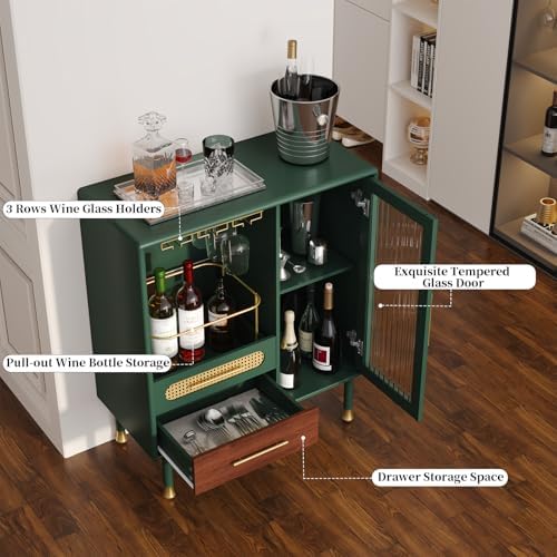 ARTPOWER Modern Coffee Bar Cabinet - Image 3