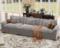 CDCASA 120" Oversized Modular Sectional Sofa, Comfy Cloud Couch, 3-Seater by CDCASA