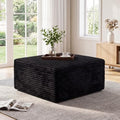Boneless Ottoman for Couch, Corduroy Cloud Ottoman, Oversized Square Large Pouf by TEKIROSE