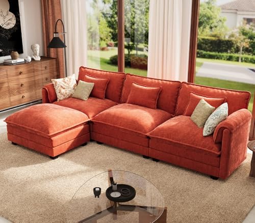 ELUCHANG 113" Oversized Modular Sectional Sofa, L Shaped Comfy Cloud Couch by ELUCHANG