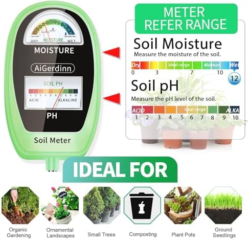 Soil Test Kit, 2-in-1 Soil Moisture Meter, Soil pH Meter -Dual - Image 3