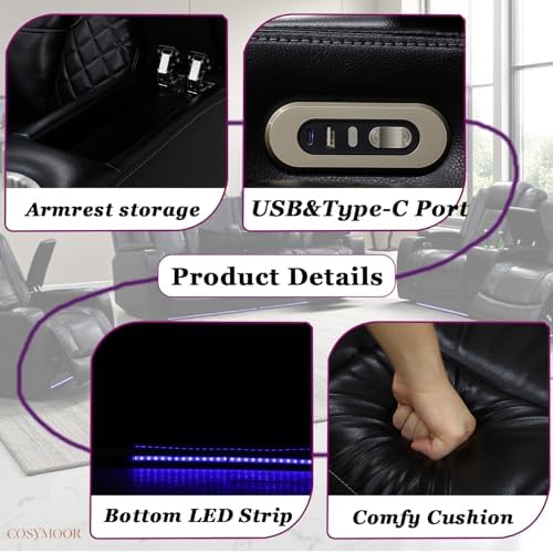 3 Piece Power Recliner Sofa Set - Image 7