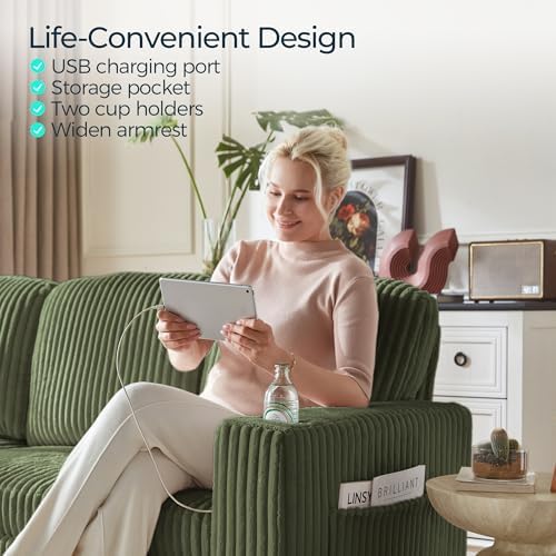 LINSY HOME Sectional Sleeper Sofa Couch - Image 6
