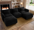 ELUCHANG 116" Oversized Modular Sectional Sofa, Comfy Chenille Cloud Couch by ELUCHANG