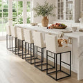 VESCASA Linen 31 inches Bar Height Bar Stools by VESCASA