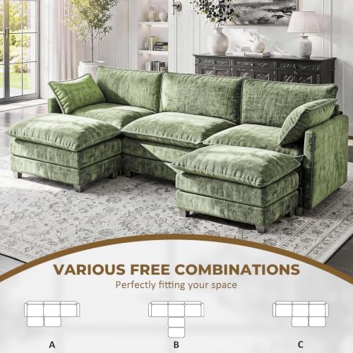 LEVELEVE 112.5" U-Shape Modular Sofa - Image 4