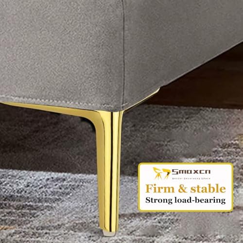7 inch /18cm Shiny Gold Metal Furniture Legs Set of 4 - Image 4