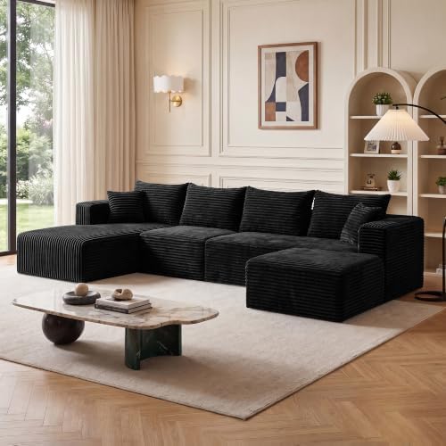 Boneless Couch U-Shaped Sectional Sofa by HouseMila