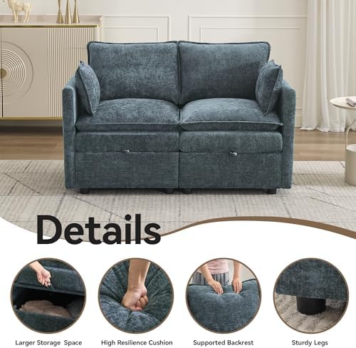 55" Cloud Modular Loveseat Sofa - Image 5