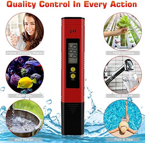 PH Meter for Water Hydroponics Digital PH Tester Pen 0.01 High Accuracy Pocket - Image 4