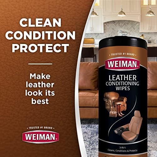 Weiman Leather Cleaner, Conditioner & Protector, 4 Pack, Car Interior - Image 6