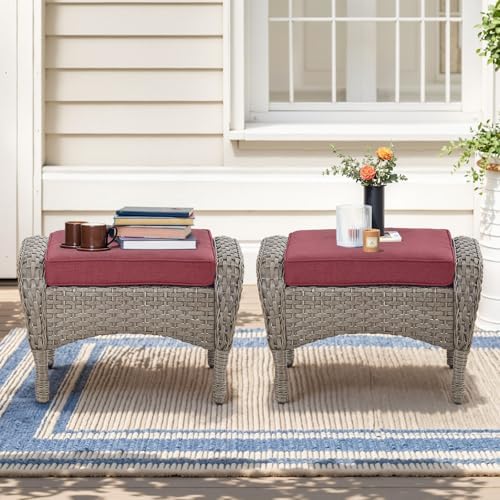Belord Outdoor Ottomans for Patio Foot Rest by Belord