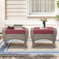 Belord Outdoor Ottomans for Patio Foot Rest by Belord