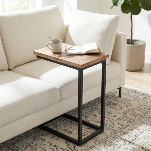 SIMPLIHOME Skyler 18" Wide Solid Wood Round C Side Table in Natural - Image 2