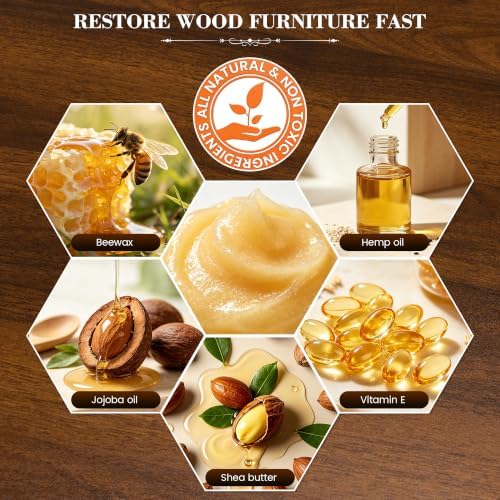 LUXGROVE® Wood & Leather Furniture Repair Salve, Conditioning Balm - Image 5
