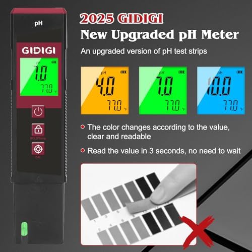 2 in 1 pH Meter, Digital pH Tester Pen - Image 3