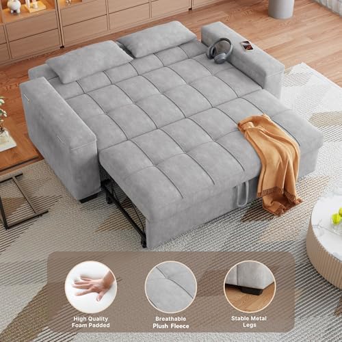 Gizoon Convertible Sofa Bed, 70.9'' Sleeper Loveseat - Image 6