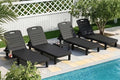 WACASA Outdoor Pool Lounge Chairs Set of 4, Oversized Lounge Chairs Outdoor by WACASA