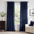 StangH Navy Blue Velvet Extra Curtains by StangH