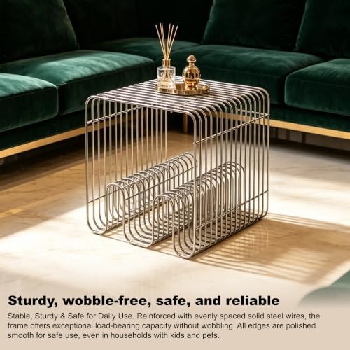 Retro Side Table, Accent Bedside Table - Image 4