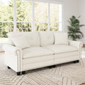 SUNSHINE VALLEY 73.2" Modular Loveseat Cloud Couch Rolled Arms & Deep Seats by SUNSHINEVALLEY