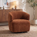 SOFTHION Swivel Accent Chair, Chenille Barrel Chair by SofthionDesign