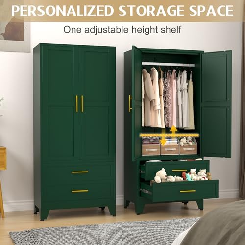 GAIOUS 71" Wardrobe Cabinet - Image 2