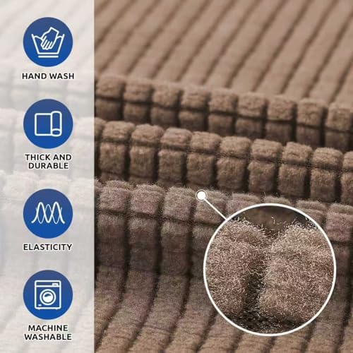 KEKUOU Stretch Couch Covers for Sofa, 3 Cushion Couch Slipcover - Image 5