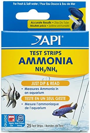 API AMMONIA TEST STRIPS Freshwater and Saltwater Aquarium Water Test Strips by API