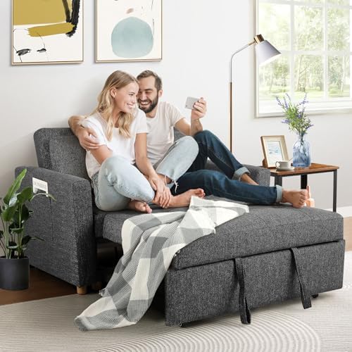 SEJOV Loveseat Sleeper, 3-in-1 Convertible Sofa Bed Pull Out - Image 2