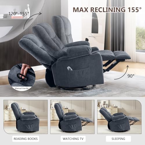 Swivel Rocker Recliner Chair - Image 4