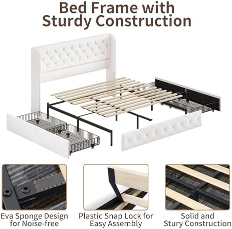 BRELTAM King Size Bed Frame - Image 4