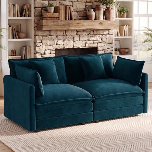 76.7" Cloud Couch for Living Room, Deep Seat Loveseat Sofa by VEPXXP