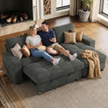 WEUP 81" Modular Sectional Sleeper Sofa Bed, L-Shaped Couch Bed by Unknown