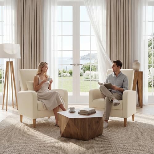 COLAMY Mid-Century Modern Upholstered Accent Chair - Image 6