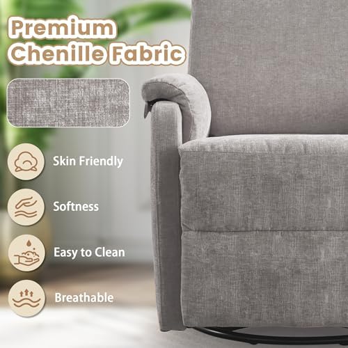 Korser Recliner Chair, Swivel Rocking Recliner Chair - Image 6