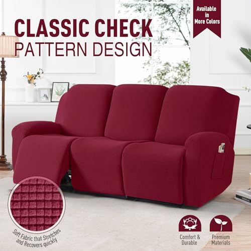 TAOCOCO Stretch Recliner Sofa Covers 8 Piece - Image 2